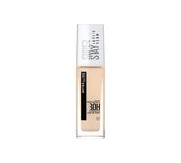 Maybelline New-York - Fond de Teint Liquide Longue Tenue, Sans Transfert, Haute Couvrance - Superstay Active Wear 30h - Teinte : Porcelaine (02) - Contenance : 30 ml