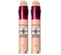 Maybelline New York - Instant Effaceur - Anti-cernes/Correcteur Fluide - Teinte : Miel Clair (121) - 6,8 ml (Lot de 2)