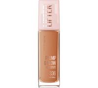 Maybelline New York Lifter Plump & Glow - Fond de Teint - Repulpe et Illumine Instantanément - Fini Uniforme, Lifté et Radieux - Teinte : 336 - 30 ml
