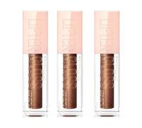 Maybelline New York Lifter Plumping Hydrating Lip Gloss - 010 Crystal 5.4ml x3
