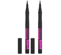 Maybelline New York - Liner Feutre - Hyper Precise Allday - Tenue jusqu’à 24h - 701 Matte Onyx - 1 ml (Lot de 2)