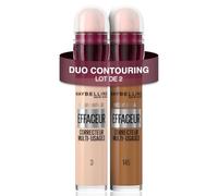 Maybelline New York - Corrige & Scultpe - Lot De 2 - L'effaceur Correcteur (Teinte 03 - Teinte 145)