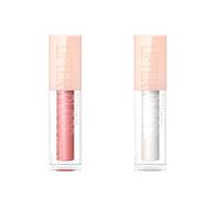 Maybelline New York - Lifter Gloss à lèvres - Acide hyaluronique - Lot de 2 (001 Pearl + 003 Moon)
