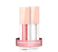 Maybelline New York - Lot de 2 Gloss à Lèvres Hydratant et Brillance Instantanée - Enrichi en Acide Hyaluronique - Lifter Gloss - Teintes : 001 Pearl + 003 Moon