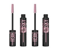 MAYBELLINE NEW YORK - Sky High Cils Sensational - Mascara Volume & Longueur - Brosse Flexible - Enrichi En Extraits De Bambou & De Fibres - Cosmic Black - Lot De 2