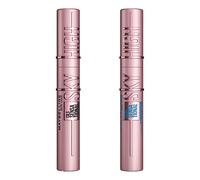 Maybelline New York - Lot de 2 Mascaras Volume & Longueur - Sky High + Sky High Waterproof - Teinte : Very Black - 2 x 7,2 ml