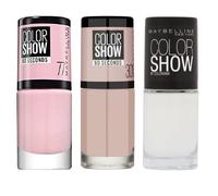 Maybelline New York - Lot De 3 Vernis Colorshow - 77 Nebline/ 301 Love This Sweater/ 130 Winter Baby -