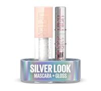 Maybelline New York - Lot Mascara Pailleté Sky High - Teinte : Space Diamond - 7,2 ml + Gloss à Lèvres Hydratant & Brillance Instantanée - Lifter Gloss Teinte : 001 Pearl