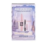 Maybelline New York Make Up in The City Coffret Cadeau Noël Mascara Lash Sensational Intense Black + Mini Crayon Yeux Noir + Pochette Soft Touch