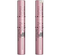 Maybelline New York Mascara Cils Sensationnels Sky High, Volumisant et Allongant, Définit, Raive et Multiplie, Noir, Pack de 2