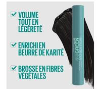 Maybelline New York – Mascara Mousse Green Edition – Beurre de karité – Very Black 02 – 9 ml