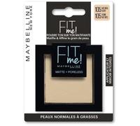 Maybelline New-York - Poudre Compacte Fit Me Matte & Poreless - Peaux normales à grasses - 105 Ivoire Naturel - 9 g