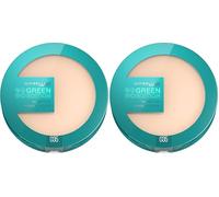Maybelline New York - Poudre de Teint Matifiante - Enrichie en Beurre de Mangue Fouetté - 97% d'Ingrédients d'Origine Naturelle - Blurry Skin Green Edition - Teinte : 035 - Contenance : 9g (Lot de 2)
