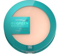 Maybelline New York - Poudre de Teint Matifiante - Enrichie en Beurre de Mangue Fouetté - 97% d'Ingrédients d'Origine Naturelle - Blurry Skin Green Edition - Teinte : 055 - Contenance : 9g