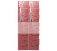 Maybelline New York Rouge à Lèvres Liquide Rouge à Lèvres Liquide avec Tenue 16h et Finition Brillante Super Stay Vinyl Ink N°35 Cheeky 2 x 4.2ml