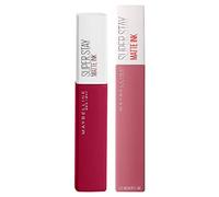 Maybelline New York SuperStay Matte Ink Teinte à Lèvres avec Effet Opaque Couleur Intense et Longue Durée avec Applicateur de Précision Kit de Maquillage de 2 Rouges à Lèvres 115 Founder et 15 Lover