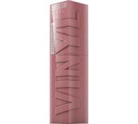 Maybelline New York SuperStay Vinyl Ink Rouge à Lèvres Nude Shock 110 | Tenue 16h sans transfert, Fini vinyl brillant, Pigments concentrés, Technologie encre élastique