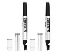 Maybelline New York Tattoo Brow Lift Stick pour Sourcils Effet Plastification Complet Imperméable 24h Longue Tenue avec Pointe en Cire et Peigne Couleur 00 Transparent 2 Cosmétiques