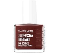 Maybelline New York - Vernis à Ongles Coloré Longue Tenue - Couleurs Intenses et Pigmentées - Renforce les Ongles Abîmés - Superstay Ink Bonder - Teinte : Leather-bound 953-12 ml