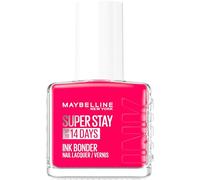 Maybelline New York - Vernis à Ongles Coloré Longue Tenue - Couleurs Intenses et Pigmentées - Renforce les Ongles Abîmés - Superstay Ink Bonder - Teinte : Rose Fuchsia 180-12 ml