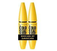 Maybelline New York Volum'Express The Colossal Lot de 2 mascaras au collagène Noir 10,7 ml