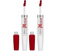 Maybelline Superstay 24H Lipstick (560 Red Alert) 9ml (Lot de 2)
