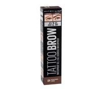 Gemey Maybelline – Gel pour sourcils Brow Tattoo – Résistant à l'eau – 04 Brun moyen – 5 ml