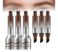 Maybelucky Pinceau à sourcils, pinceau biseauté pour sourcils et chocolat à immersion, crayon de maquillage naturel, pinceau de maquillage anti-taches, portable, étanche, mat (espresso)