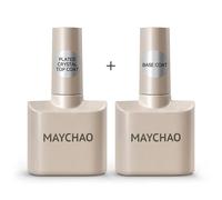 Maychao Vernis À Ongles Gel Sans Lingette Couche De Finition Couche De Base Apprêt Uv Led 12ml Vernis Rehausseur Tremper Vernis Semi Permanent Pour Nail Art.Double Bottle A4.