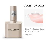Maychao Vernis À Ongles Gel Sans Lingette Couche De Finition Couche De Base Apprêt Uv Led 12ml Vernis Rehausseur Tremper Vernis Semi Permanent Pour Nail Art.Glass Top Coat.