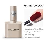 Maychao Vernis À Ongles Gel Sans Lingette Couche De Finition Couche De Base Apprêt Uv Led 12ml Vernis Rehausseur Tremper Vernis Semi Permanent Pour Nail Art.Matte Top Coat.