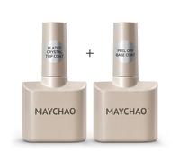 Maychao Vernis À Ongles Gel Sans Lingette Couche De Finition Couche De Base Apprêt Uv Led 12ml Vernis Rehausseur Tremper Vernis Semi Permanent Pour Nail Art.Double Bottle A22.