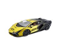 BBURAGO 1/18 Lamborghini Sian Hybride - Jaune Et Noire