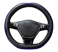 Mayco Bell Housse de Volant à Fond Plat, antidérapante, sûre, Douce, Respirante, Durable, Contour Complet, Prise en Main Confortable en Cuir Microfibre (Forme D, Noir Bleu foncé)