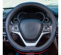 Mayco Bell Housse de Volant en Cuir Microfibre (Forme de D, Noir et Bleu)