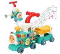 Maycoly Trotteur 5 en 1 pour bébé, avec Jouet et Musique Trotteur Pour Bébé à Vapeur,Peut être Monté, Appris, Poussé, Tiré et Joué Avec,Convient Aux Garçons et Aux Filles de Plus de 6 Mois