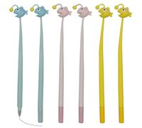 Maydahui Lot de 8 stylos à bille à encre gel en silicone souple motif lanterne poisson pour l'école, les fêtes, le bureau