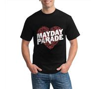 MayDay Parade Print Unisex T-Shirts Men Tee Cotton Tops Black Shirt L