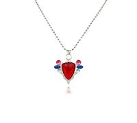 MayDee Collier Aja À Pierre Rouge - Accessoires De Cosplay Pour Figurines De L'anime JoJo - Collier Pendentif Aja Red Stone