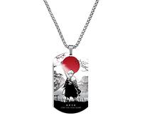 MayDee Collier Kimetsu No Yai, Bijoux en Acier Titane Ghost Killing Collier en Acier Inoxydable Imprimé en Couleur Anime Figurine Cosplay Accessories (Zenitsu)