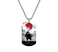 MayDee Collier Kimetsu No Yai, Bijoux en Acier Titane Ghost Killing Collier en Acier Inoxydable Imprimé en Couleur Anime Figurine Cosplay Accessories (Rengoku)