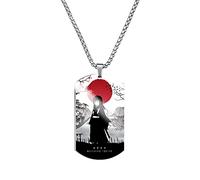 MayDee Collier Kimetsu No Yai, Bijoux en Acier Titane Ghost Killing Collier en Acier Inoxydable Imprimé en Couleur Anime Figurine Cosplay Accessories (Tokitou)