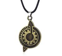 MayDee Collier Steins Gate Pendentif Gears of Fate Accessoires Périphériques De Steins Gate Collier en métal Anime Collection Fan Décoration (A)