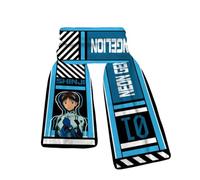 MayDee Echarpe Neon Genesis Evangelion, écharpe Chaude pour L'automne Et l'hiver, Mode Simple Echarpe pour Homme Echarpe pour Femme Anime EVA Figurine Cosplay (E)