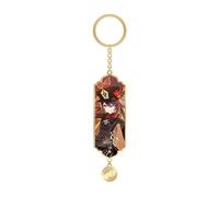 MayDee Genshin Impact Porte-Clés, Pendentif Métal Anime Figure Cosplay Accessories, Long Gland Porte-Clés Décorations Fine, Cadeaux Pour Filles, Pendentifs Pour Hommes (Hutao)