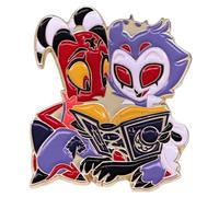 MayDee Helluva Boss Métal Broche Accessoires pour Vêtements, Helluva Boss Fanzine Badge Décoration De Cartable Broche Anime