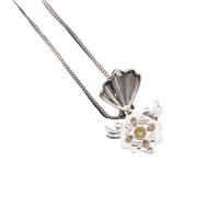 MayDee Mermaid Melody Collier De Coquillages à Sept Couleurs Pendentif pour Dames, Nanami Luchia Princesse Accessoires (F)