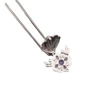 MayDee Mermaid Melody Collier De Coquillages à Sept Couleurs Pendentif pour Dames, Nanami Luchia Princesse Accessoires (A)