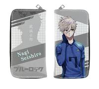 MayDee Portefeuille Anime Blue Lock Unisexe-Coin Pocket-Porte Carte Crédit Blue Lock Portefeuille Porte - Monnaie pour Les élèves du Primaire et du secondaire(C)