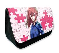 MayDee Trousse à Crayons Blue Lock pour Les élèves du Primaire Et du Secondaire Sac à Crayons Blue Lock Anime Double Zip Grande Capacité (D)